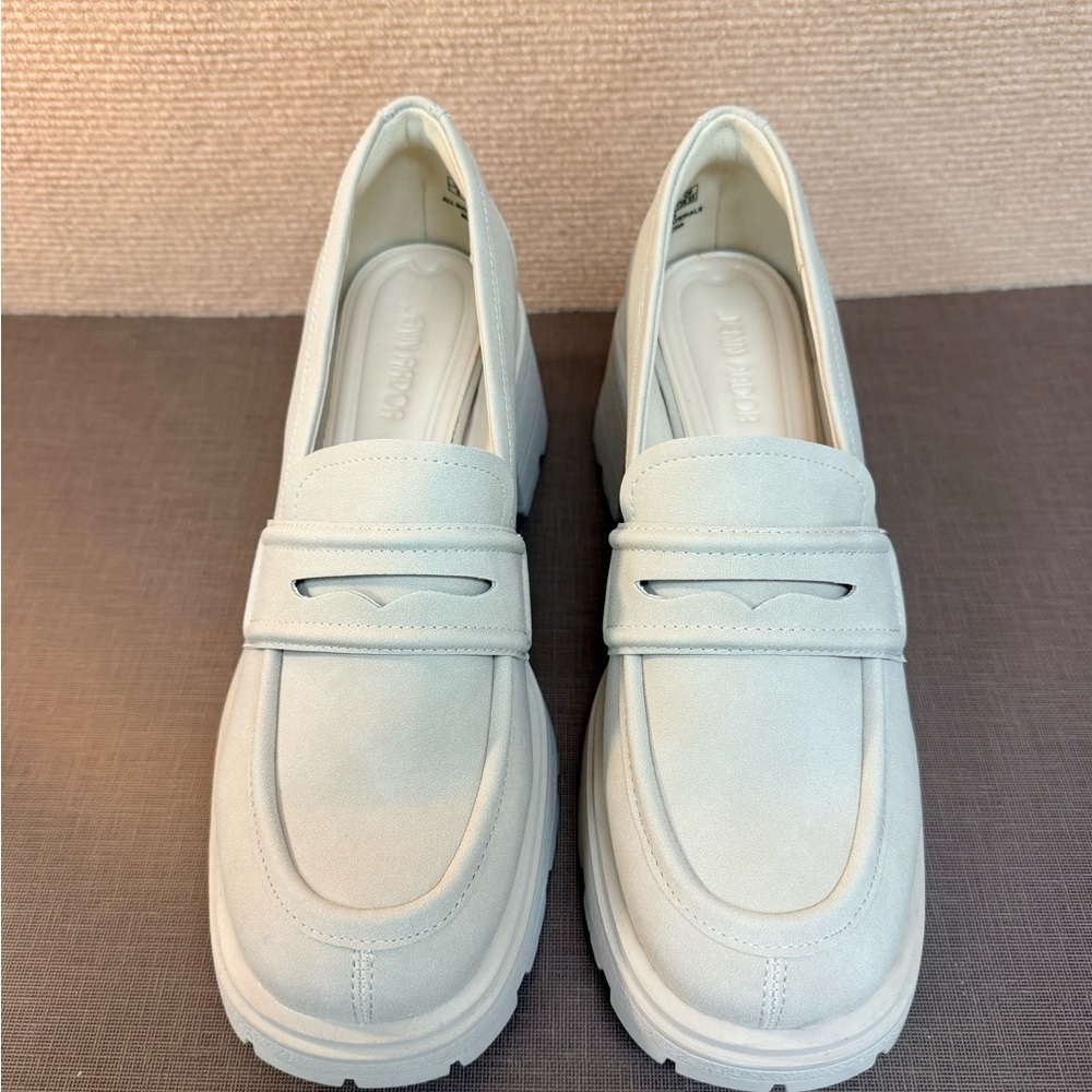 Jenn Ardor Light Cream Loafers for Women